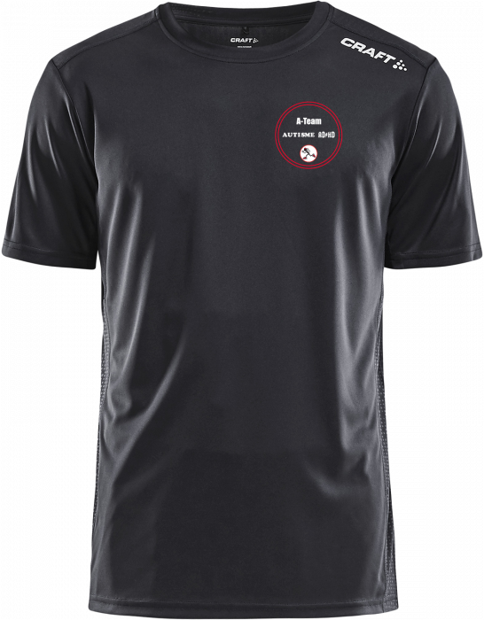 Craft - A-Team Løbe Prime T-Shirt (Herre) - Schwarz & weiß