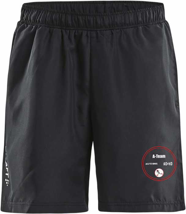 Craft - A-Team Shorts - Unisex - Czarny & biały